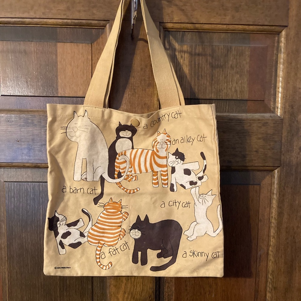Vintage Cat Tote from the 1970s!